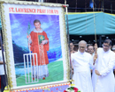 The nine-day Novena begins at St Lawrence Church, Bondel with the unfurling of a flag